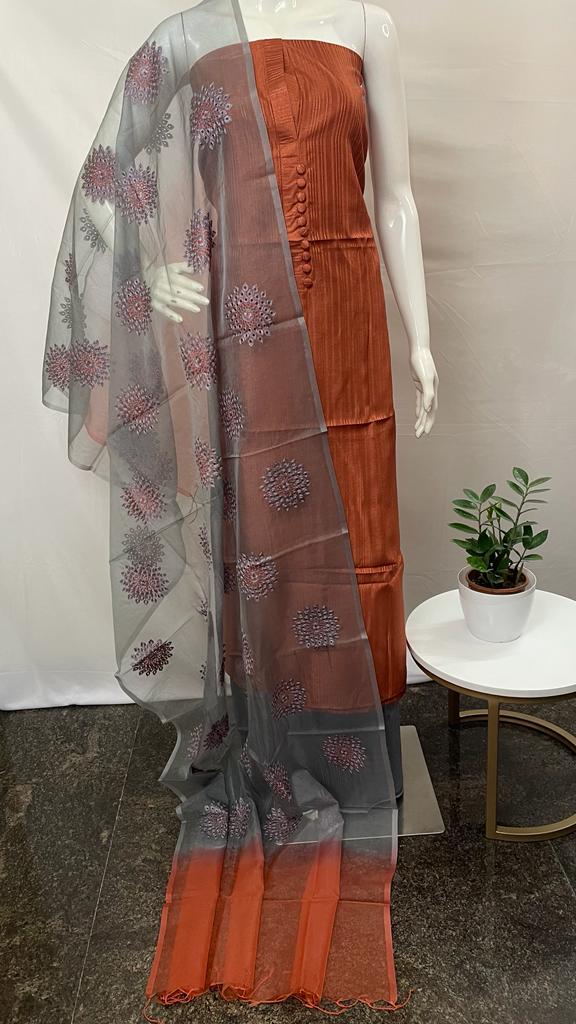 Semi Partywear Churidar Materials