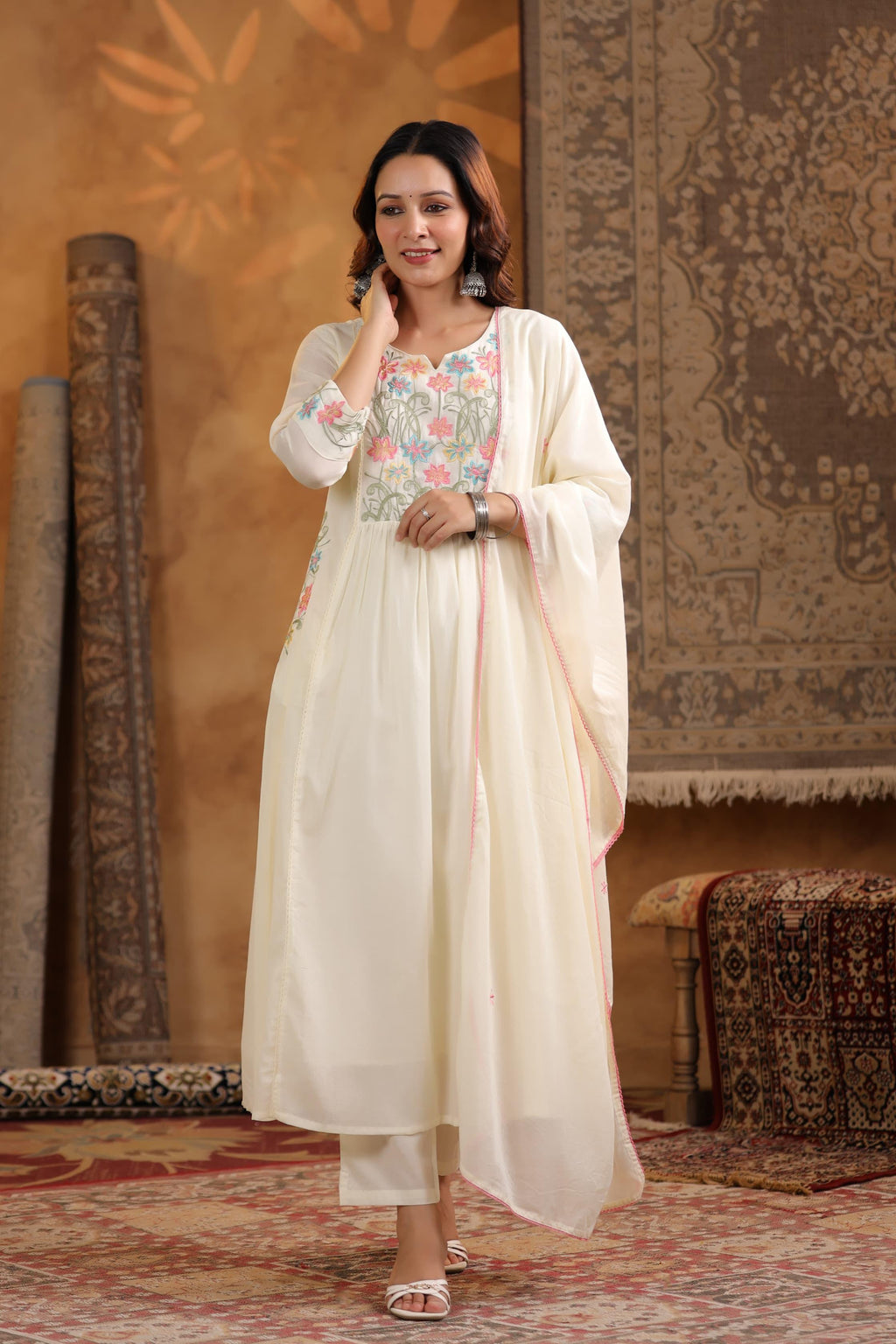 Mul cotton kurthi set