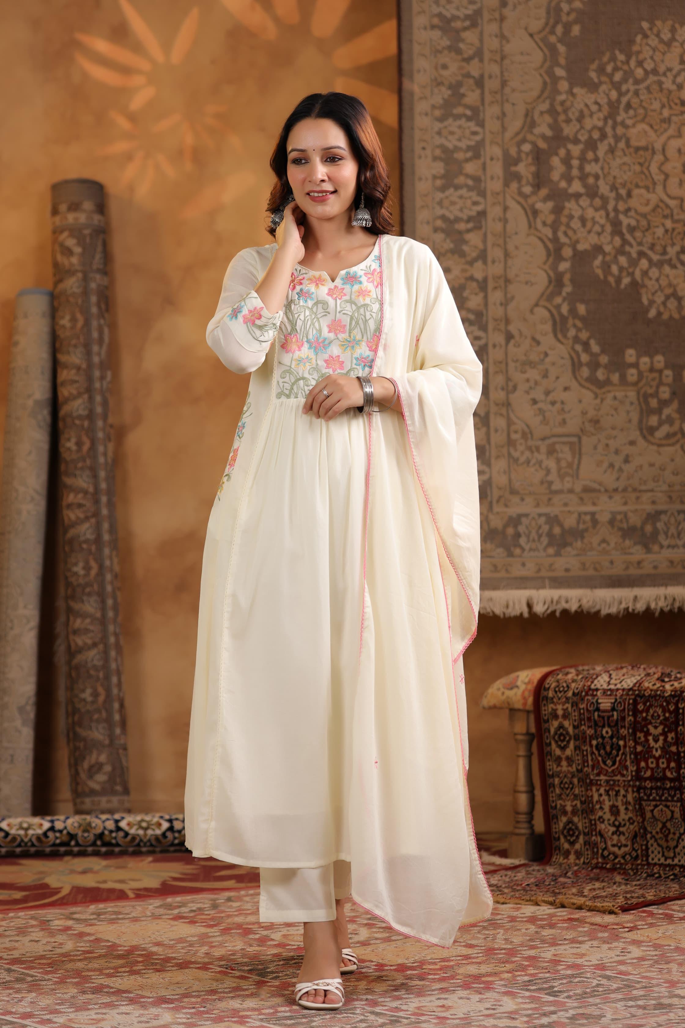 Mul cotton kurthi set